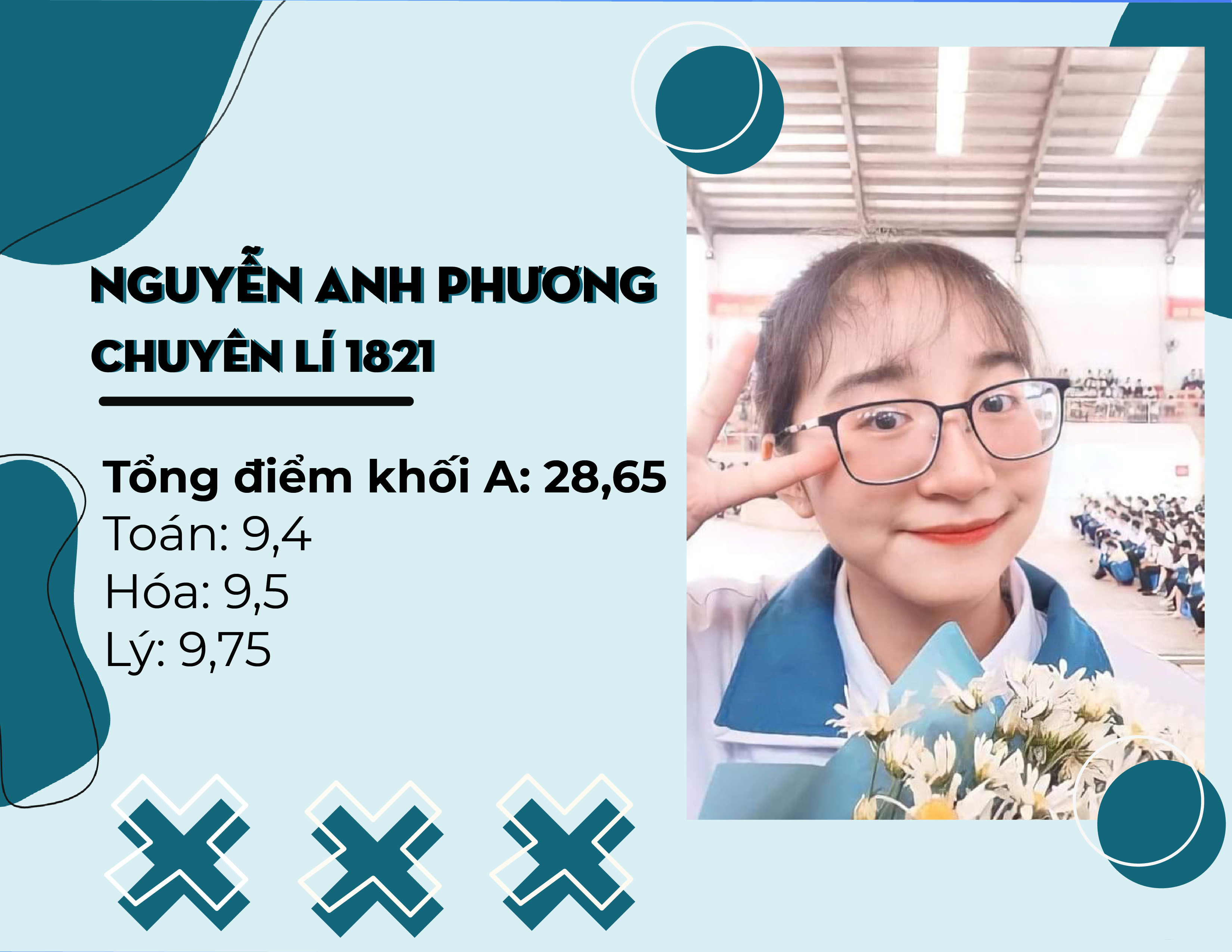 Nguyễn Anh Phương (chuyên Lý 18-21) - Thủ khoa khối A toàn trường kỳ thi tốt nghiệp THPT 2020-2021